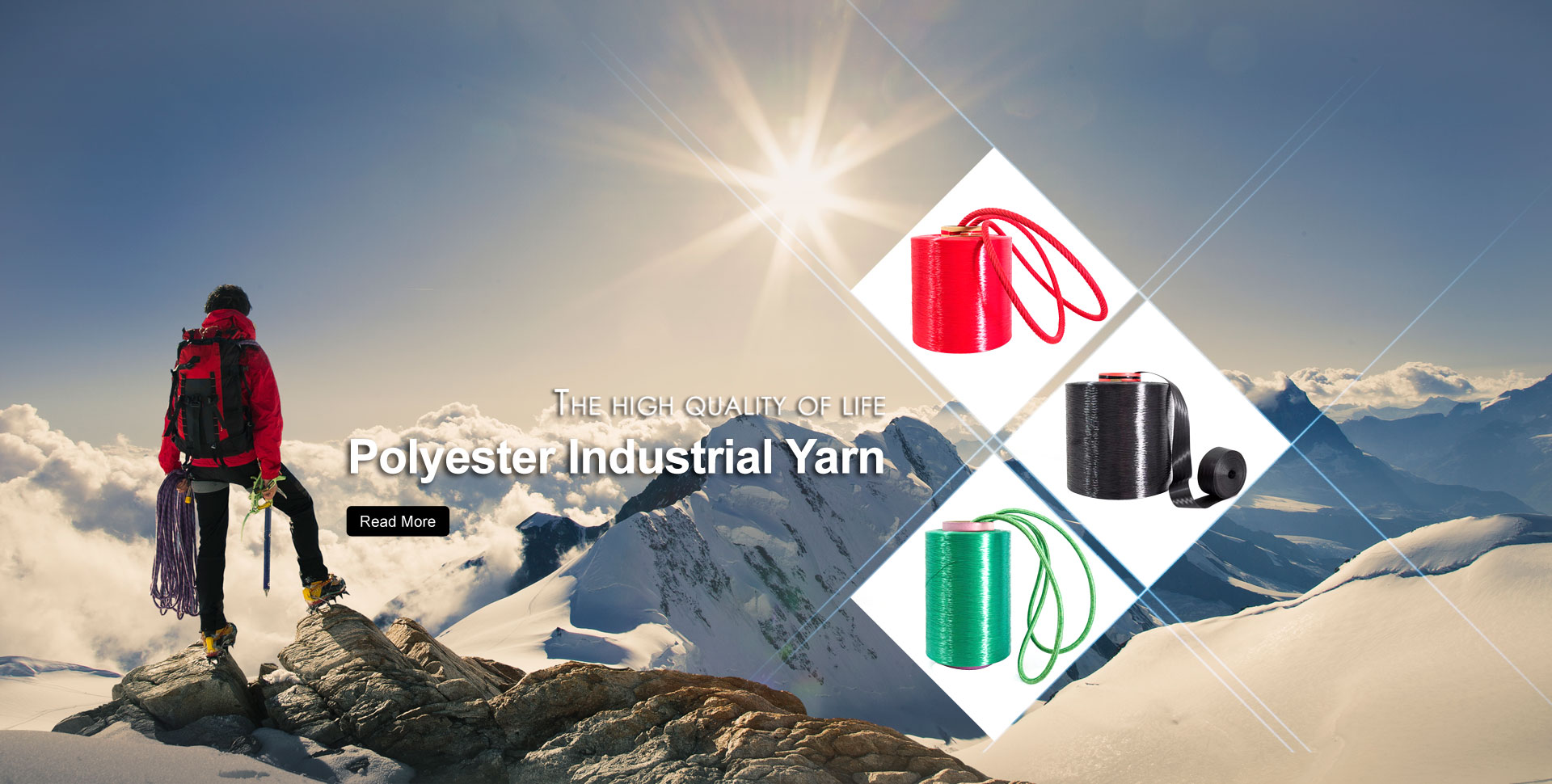 China Polyester industriële garenfabriek